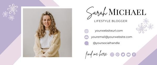 Canva Customizable Email Signature