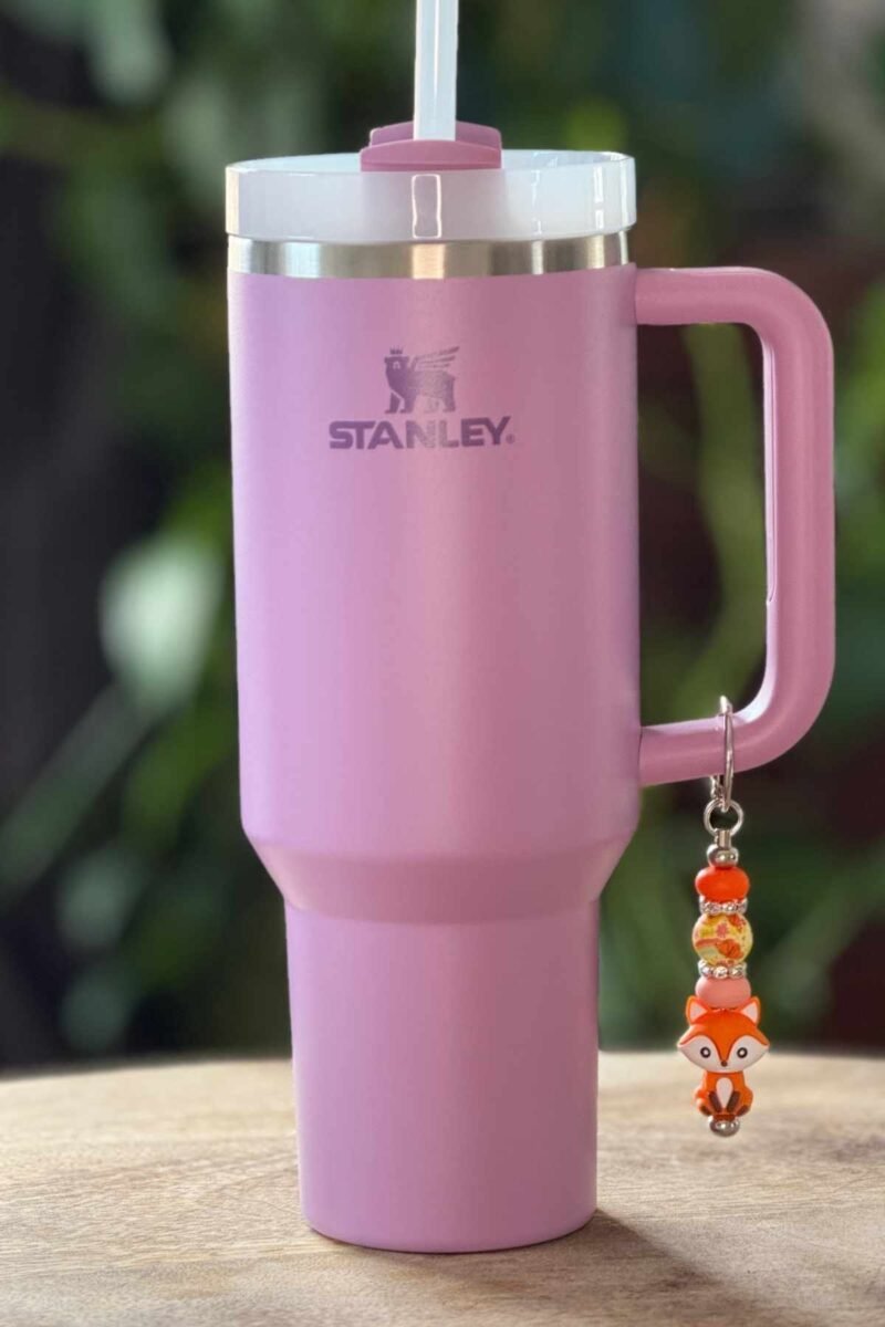 The "Cute Little Fox" Tumbler Dangler for Stanley 40oz Tumbler/Yeti 1.2L