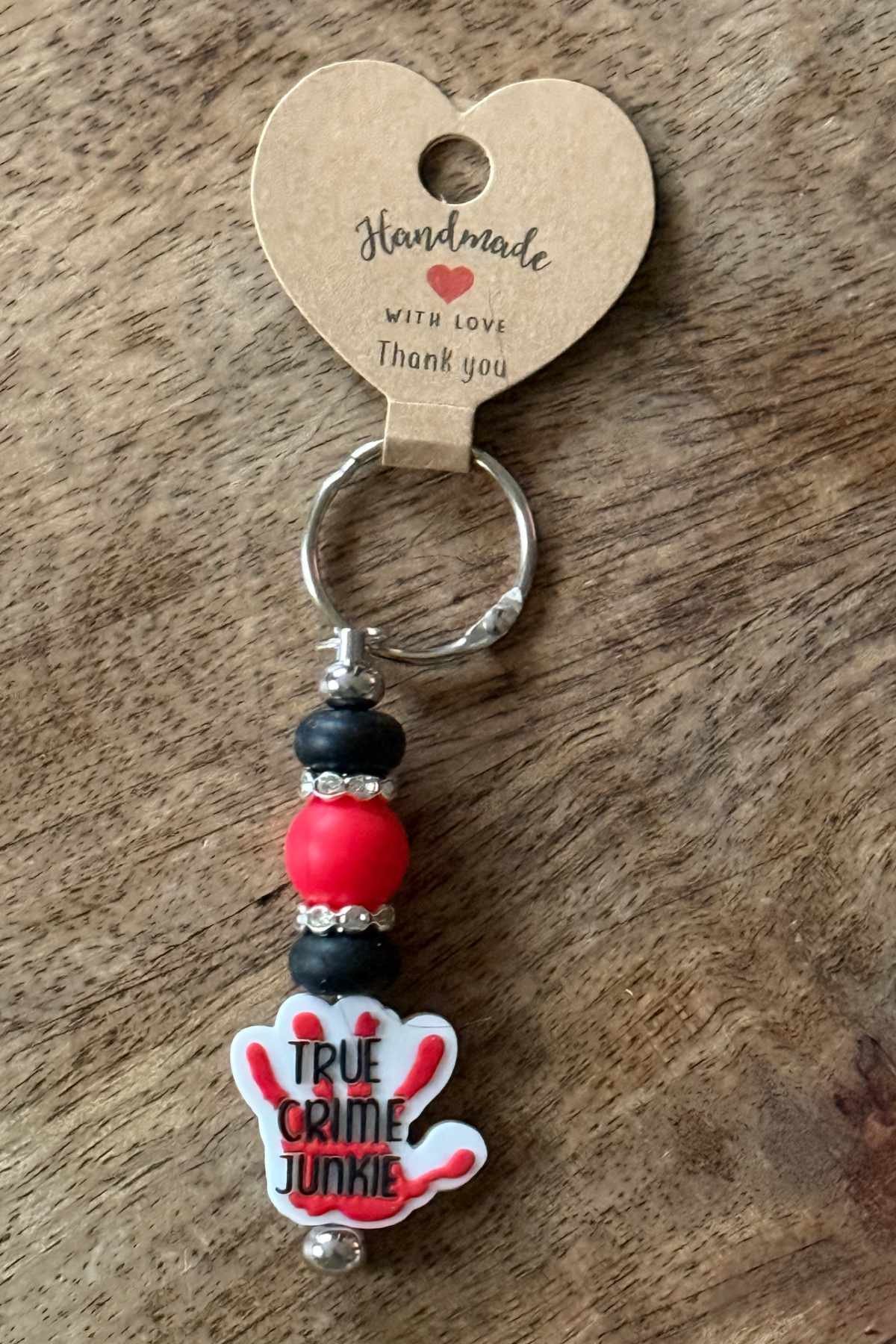 The "True Crime Junkie" Tumbler Dangler