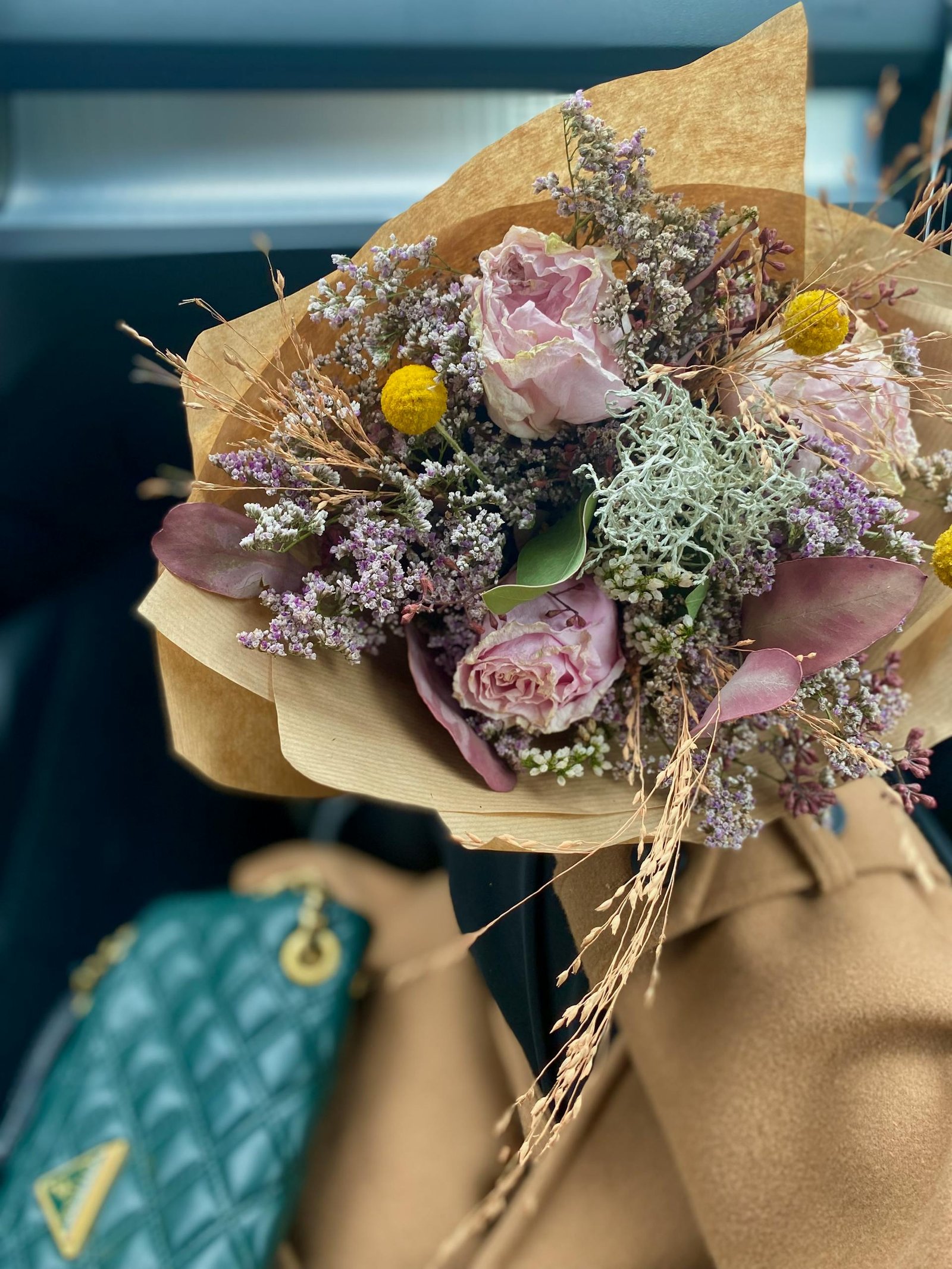 A beautiful floral bouquet featuring pastel roses and mixed flowers, perfect for romantic occasions.